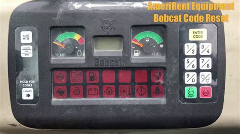 bobcat mini excavator password|change keyless start pass code .